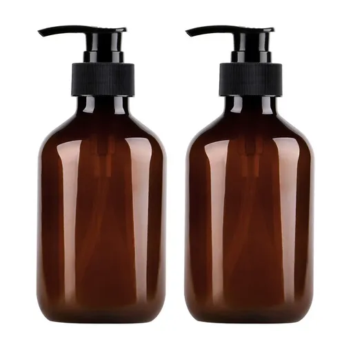 4PCS Plastic Bottles with Pump 500ml Refillable Plastic Soap Dispenser Bottle for Bathroom or Kitchen Handwash Lotions Shampoo Conditioner