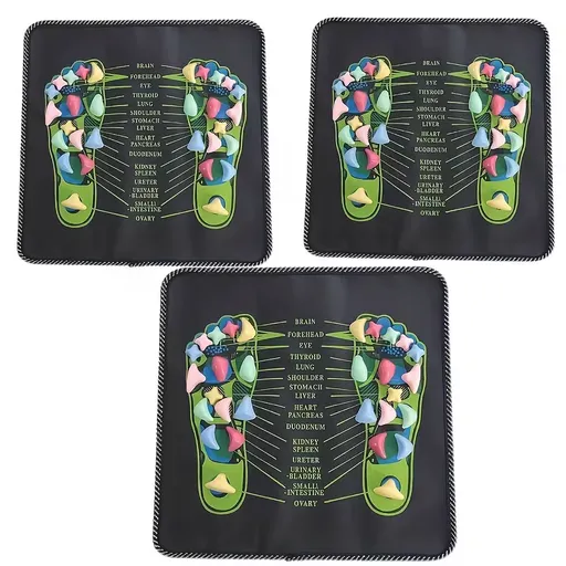 1 piece of colored stone foot acupoint massage pad - Relaxation massage pad, foot therapy relaxation, no power supply foot massager