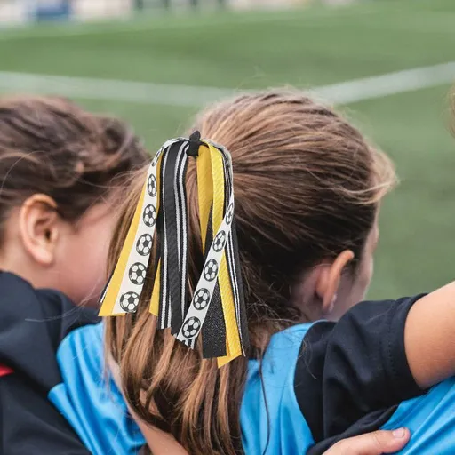 World Cup Soccer Cheerleader Ribbon Hair Tie