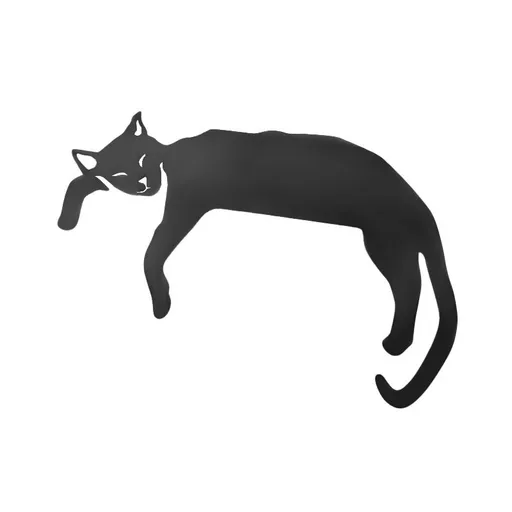 Door Corner Decoration Funny Black Cat Shape Simple Fashion Ornament Creative doorway decoration 1pcs