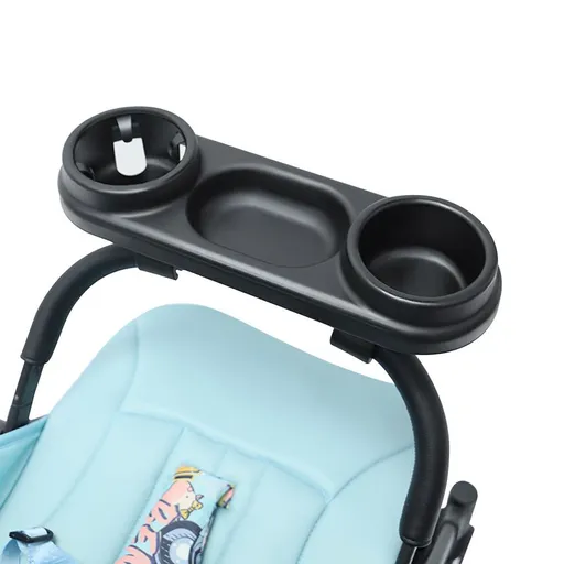 Universal Stroller Snack Tray Stroller Cup Holder Silicone Flexible Arms Grip Stroller Bar Stays in Place Stroller Tray Attachment