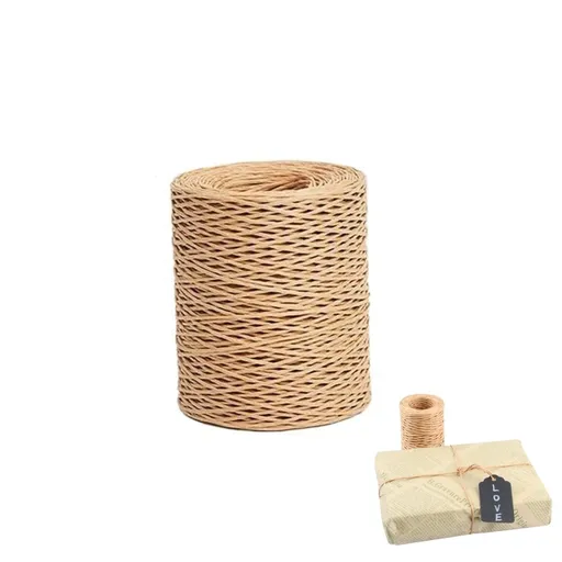1Roll Floral Vine Bind Wire,164FT Portable Bind Wire Twine for Wreath,Brown Floral Wrapping Supplies for Art Craft Projects Beige