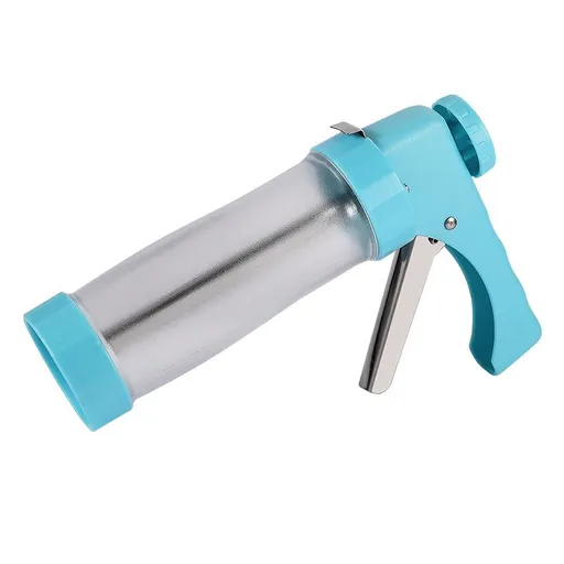 Cookie Maker Press Gun Kit - Multifunctional Comfort Grip Cookie Press Pump - DIY Plastic Biscuit Maker Cake Decorating Set