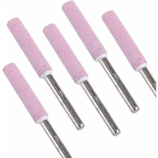 5 pcs Chainsaw Sharpener Grinding Stone File 4.8Mm 3/16 Chainsaw Sharpener