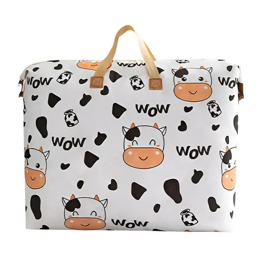 Multipurpose Quilt Storage Bags Waterproof Coated Fabric 4 Sizes Available - Cow 68*17*41cm