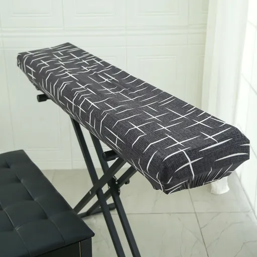 Piano Dust Cover Weighted Keyboard Small Keyboard Piano Covers Waterproof Locking Clasp Keep It From Dust and Dirt （Medium size piano case）
