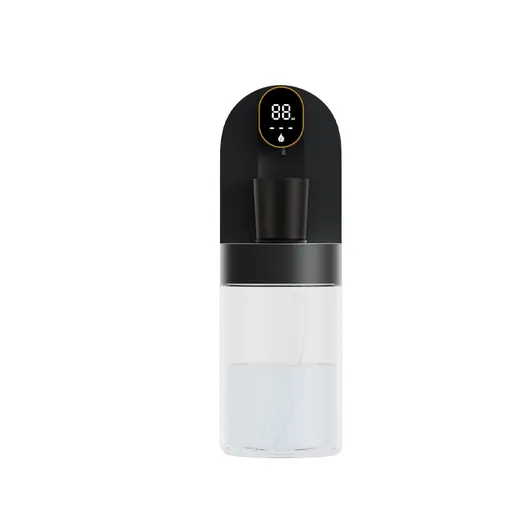 Smart Automatic Mouthwash Dispenser - 4 Adjustable Levels, LED Display, 2000mAh Battery & Magnetic Cups(black)