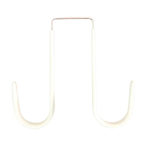 Double Over the Door Wreath Hanger Large Christmas Wreath Hook for Front Door Hold 2 Wreaths with This 2 Hanger 5, Hook*1 Plastic door rear hook without nails White