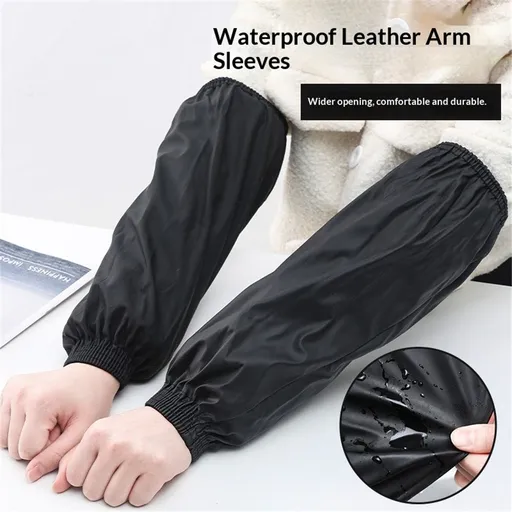 4pairs Waterproof Arm Sleeves Covers, PVC Arm Protector, Oilproof Oversleeves Protection, Forearm Protector for Cleaning Fish, Car Washing, Painting, Dish Washing, Cooking, Butcher and Dog Grooming