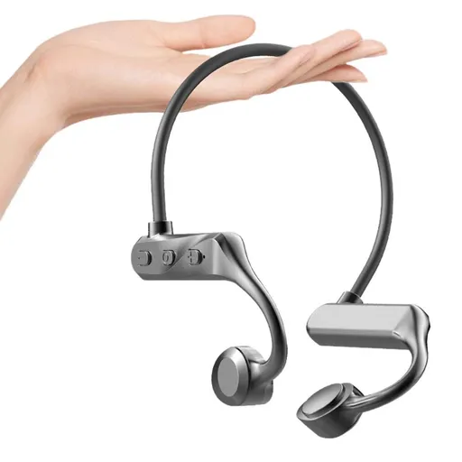 Bone Conduction Headphones Bone Conduction Headphones Wireless Bluetooth 5.0 Sweatproof Sport Earphone -Black