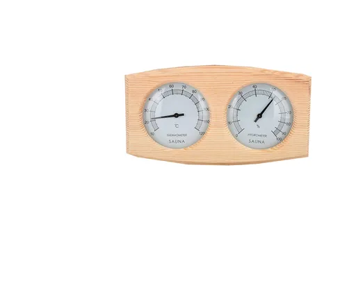 2 in 1 Sauna Room Wooden Thermometer Hygrometer Steam Temperature Humidity Meter