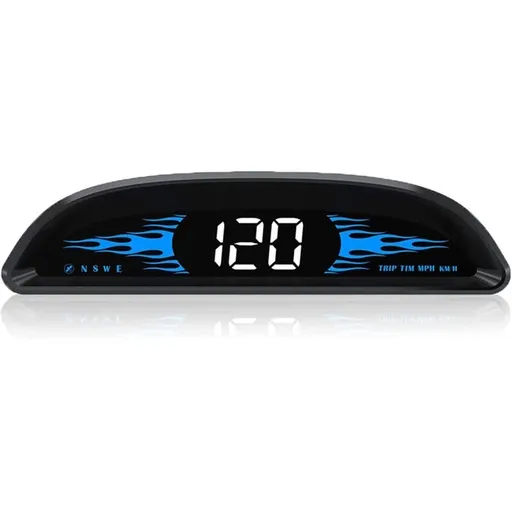 Car HUD GPS Speedometer, Universal Windshield Display with Overspeed Alarm, USB Plug and Play, 4 Inch