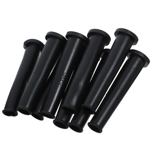 20Pcs Black Rubber Cable Sleeve Hose Cord Organizer for Computer and TV Wires