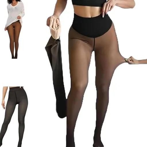 New Compression Band & One Seam Option, Sizes XS-3XL Magic Fleece Lined Leggings with Shaping Snatch Waist and Stay Warm Feature for Women