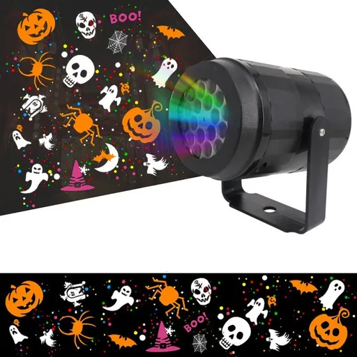 LED Christmas Projection Light Enhanced Projection Technology Black