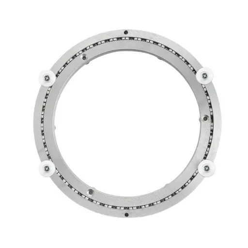 9.8 Inch Mute Lazy Susan Bearing Base -77-130 pounds Capacity Aluminum Heavy Duty Lazy Susan Turntable Mechanism Kit for Smooth Rotation, Universal Hardware for DIY Furniture(Base Only)