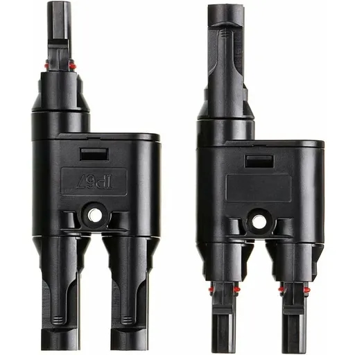 H- 1X Pair Of Solar Panel Connector (1 To 2 Branches), Mc4 Durable And Saving For Family