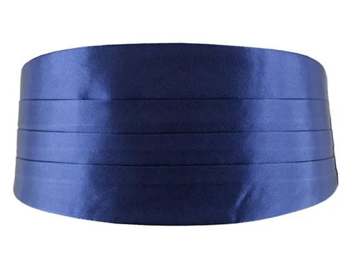 Mute Sauce Men Waistcoat Bow Tie Pocket Square Set Shallow navy blue 80-100cm