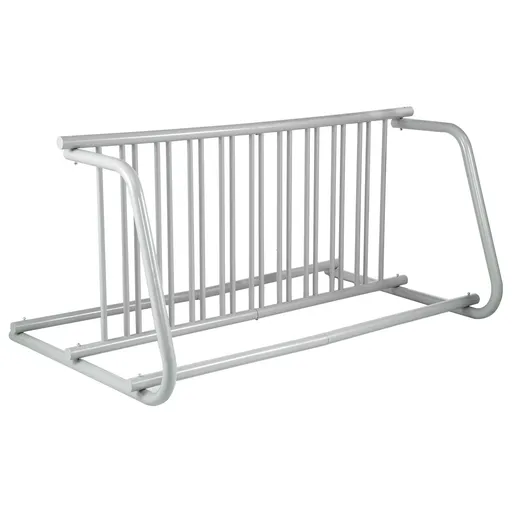 10 Holders Floor Bike Rack, 59" Length All-Steel Grid Bike Rack, 10-Bike Capacity Dual-Side Storage Stand for Garages Streets Yards Bike Events