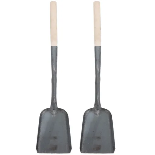 2-Pack Kitchen Ash Shovel Set with Ergonomic Wooden Handles, and Easy to Use, Assorted Colors for Home