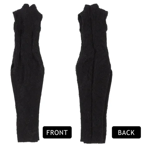 Replaceable Doll Costume Chinese Style Dress Black Cloth 1Pack
