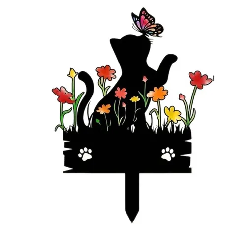 Acrylic 2D Memorial Garden Stake for Pet Remembrance Personalized Sympathy Grave Marker Outdoor Weatherproof Keepsake Plaque
