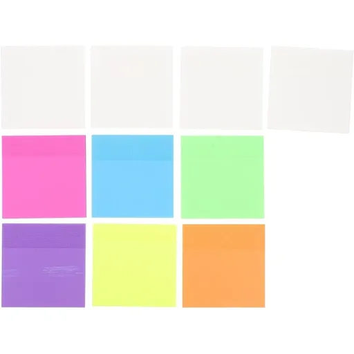 10pcs Colorful Memo Notes Index Tabs with Self-Adhesive - PET Paper, Portable Sticky Markers for Diary and Home Office Use