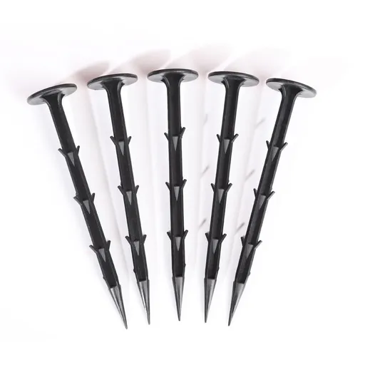 10 Pcs 6.3 Inch Plastic Landscape Staples,Garden Stakes Anchors,Lawn Anchoring Spikes,Plant Cover Stakes