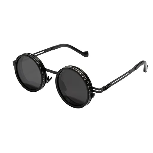 Adjustable Tint Polarized Sunglasses, Round Retro Rotation Sunglasses for Men Women, Polarized Shatterproof Lens for UV Protection, Driving Fishing Beach Outdoor Sports Eyewear Accessories