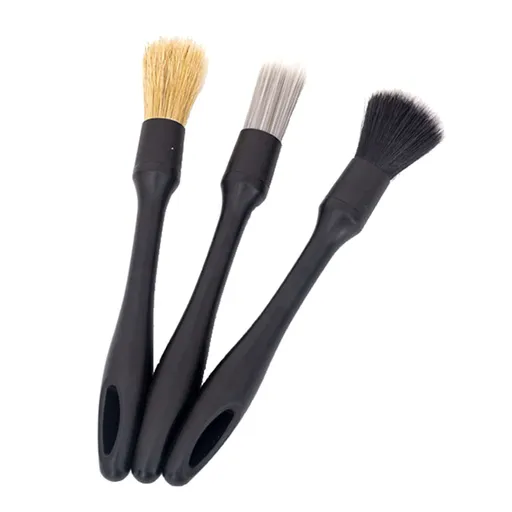 3pcs Detail Brushes for Cleaning Vehicles Interior and Exterior Car Motorcycle Clean Tool Soft Car Detailing Brush Set