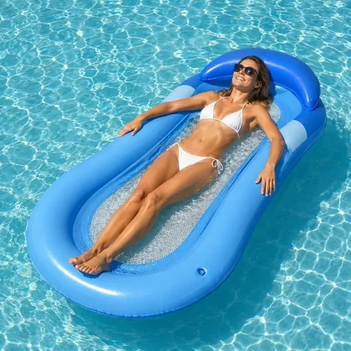 Pool Floats for Adult, Inflatable Tanning Pool Float Lounger, Cooling Pool Rafts Floaties for Adults Floating Mat for Summer Outdoor Lake River Beach Pool Party