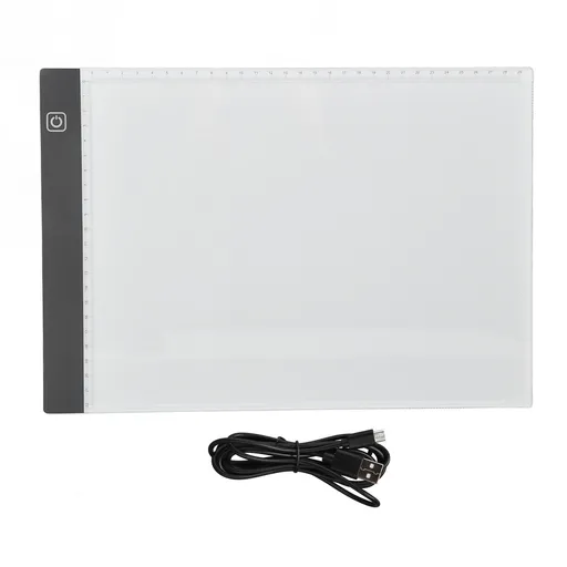 5V USB A4 Copy Board 3 Levels Dimming Touch Control LED Drawing Pad with Scale 300‑350LM