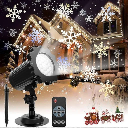 LED Snowflake Projector - Christmas Light Projector for Outdoor and Indoor Use
