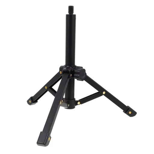 Portable Microphone Stand Desktop 1/4 Tripod Table Stand Adjustable Mic Stand Mic Clip Holder Bracket