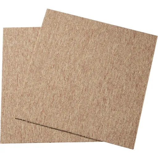 Carpet Tiles Reusable, 20"x 20" Carpet Squares With Padding Attached, Soft Padded Carpet Tiles, Easy Install DIY for Bedroom Living Room Indoor Outdoor (16 Tiles, Dark Brown)