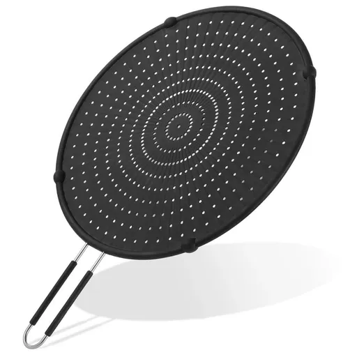 Silicone Splatter Screen 13" for Frying Pan, Grease Splatter Guard, Oil Splash Guard, Heat Resistant to Hot Oil Food