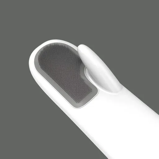 Dishwashing Scrubber Gloves Non Slip Waterproof Reusable Cleaning Scrubber Gloves Wear Resistant for Kitchen Gray