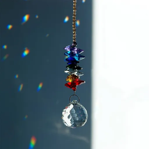 Crystal Hanging Suncatcher Ball Prism Home Wedding Decoration Hand Crafts Crystals Rainbow Maker with Colors Crystal Pendants
