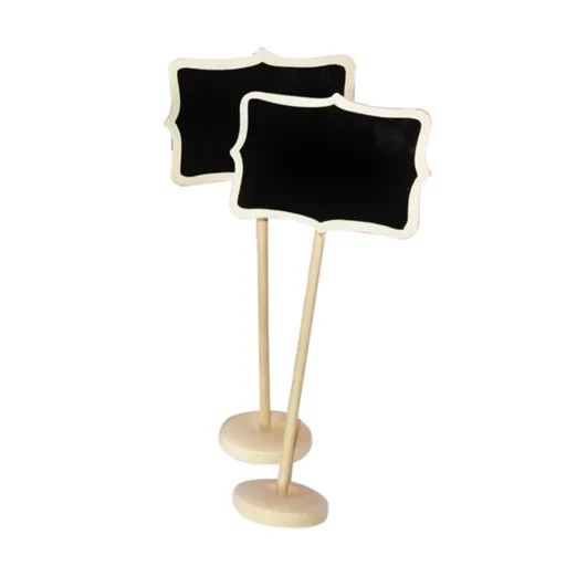 10pcs Badge Tags Christmas Tree Decorations Mini Blackboard Table Logo Table Business Card Mini Blackboard with Base