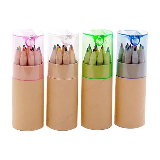 Mini Colored Pencil Tube 12 Colors (Random Color Delivery) Pen Fun Adults kīds Painting Coloring Book Stress Coloring Book Art Books Special Colored Pencils 12Pc One Size Khaki