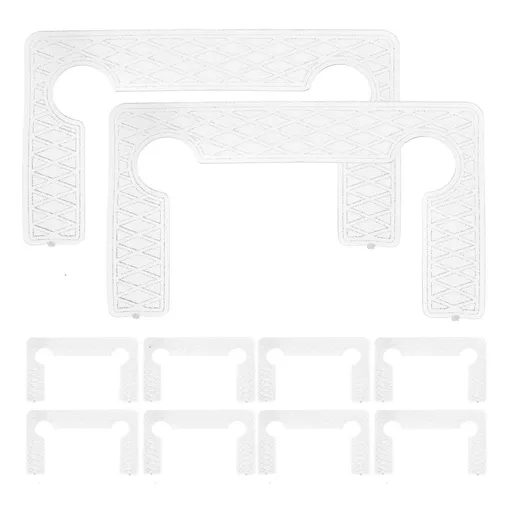 Durable Rubber Gasket, Transparent Pads for Glass Door Hinge, Elegant Design, Enhances Safety