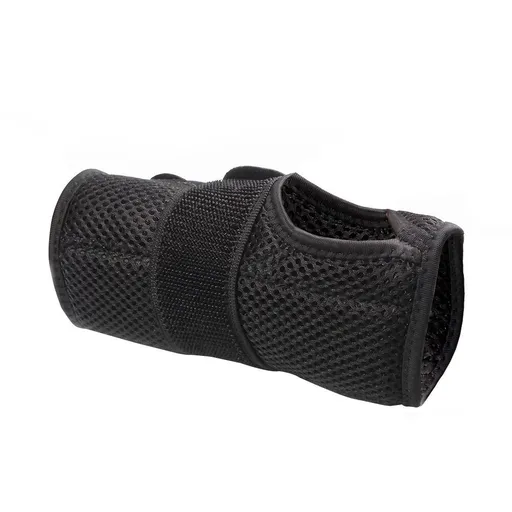 EQUIPMED Right Wrist and Hand Brace with Aluminium Splint & Flexible Support, Black