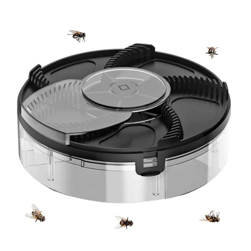 Electric Automatic Rotating Fly Trap Rechargeable Powerful Household Fly Trap for Family Indoor Use