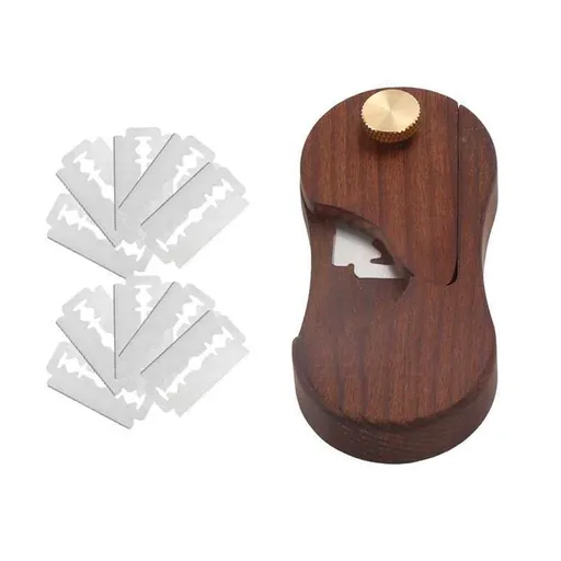 2 pack Wooden Bread Lame Dough Scoring Tool,Hand Crafted Sourdough Lame Scoring Tool,Bread Scorer Tool for Homemade Bread Baking,Dough Scoring Bread Knife with 2*10pcs Razor Blades
