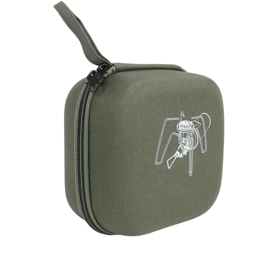 Stove Storage Box EVA Portable Anti Collision Water Resistant Outdoor Camp Stove Storage Case Carry Case for Camping Hiking Picnic Army Green