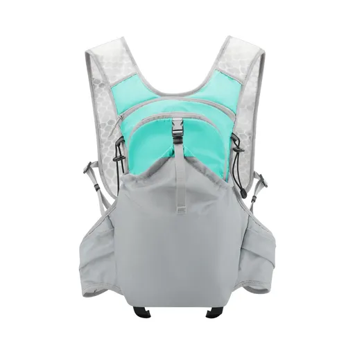 Green Lightweight Hydration Vest Backpack - Breathable Mesh, Dual Bottle Holders, Adjustable Fit - For Trail Running, Hiking, Cycling and Marathon Training