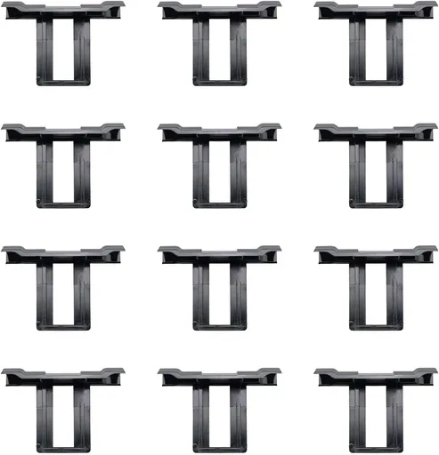 12PCS Plastic Photovoltaic Panel Drainage Clip 40mm Solar Panel Drainage Chute Dust Collector for Commercial Roof Photovoltaic Photovoltaic Carport