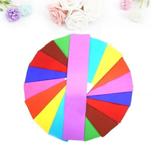 10Sheets Assorted Color Crepe Paper for DIY Handcraft Projects and Decorative Tassels