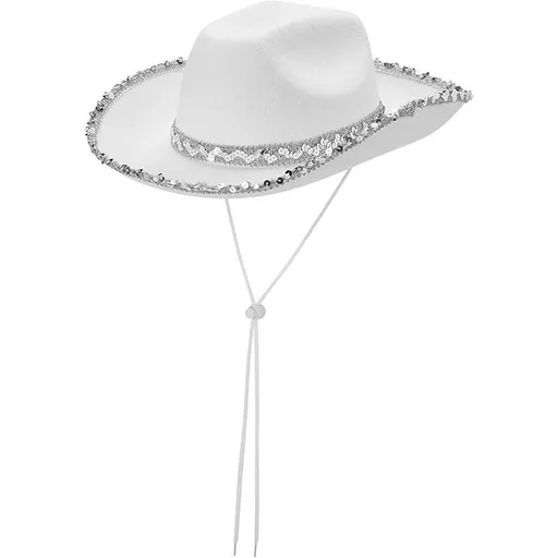 Bachelorette Party Hats Bachelor Party Hats Cowboy Hats White Pink Black Hats - White - Size m