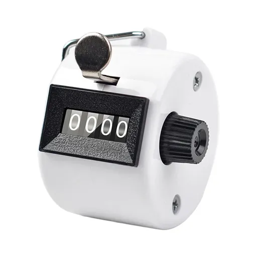 Ergonomic Hand Counter Device for Accurate Counting in Events and Stores white